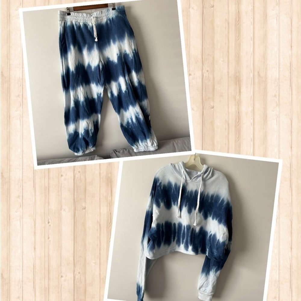 Flirtitude 2 piece tie dye lounge jogger set L